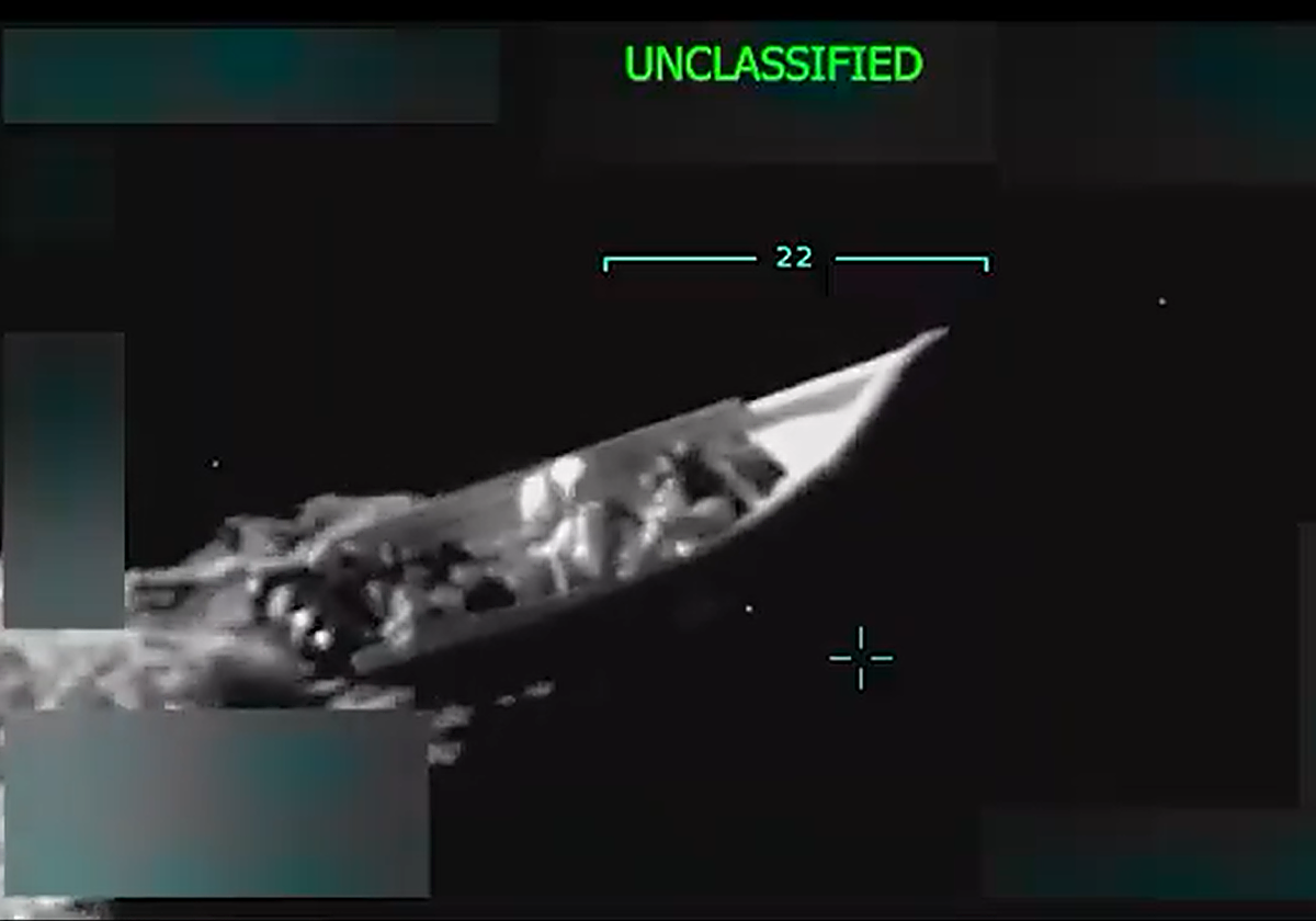 Imagen del ataque distribuida por Estados Unidos.
