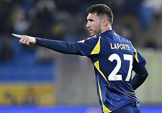Aymeric Laporte, en un partido con el Al Nassr