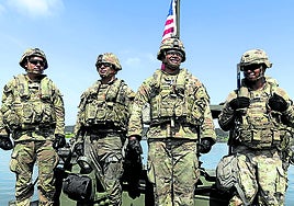 Soldados de EE UU en unas maniobras