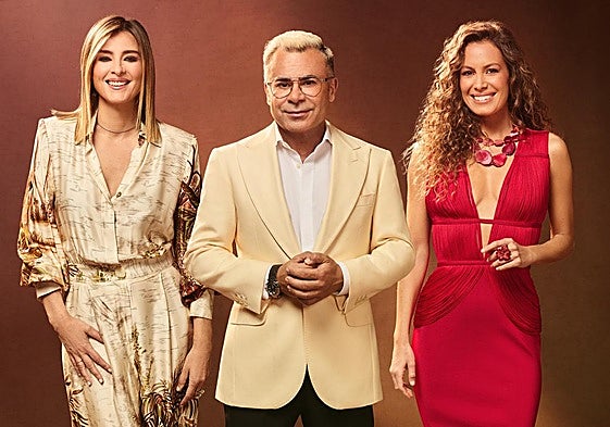 Sandra Barneda, Jorge Javier Vázquez y Laura Madrueño presentan el programa.