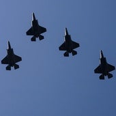 Cazas F-35 del ejército estadounidense.