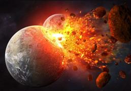 La colisión con Theia no sólo dio origen a la Luna, sino que hizo posible la vida a la Tierra