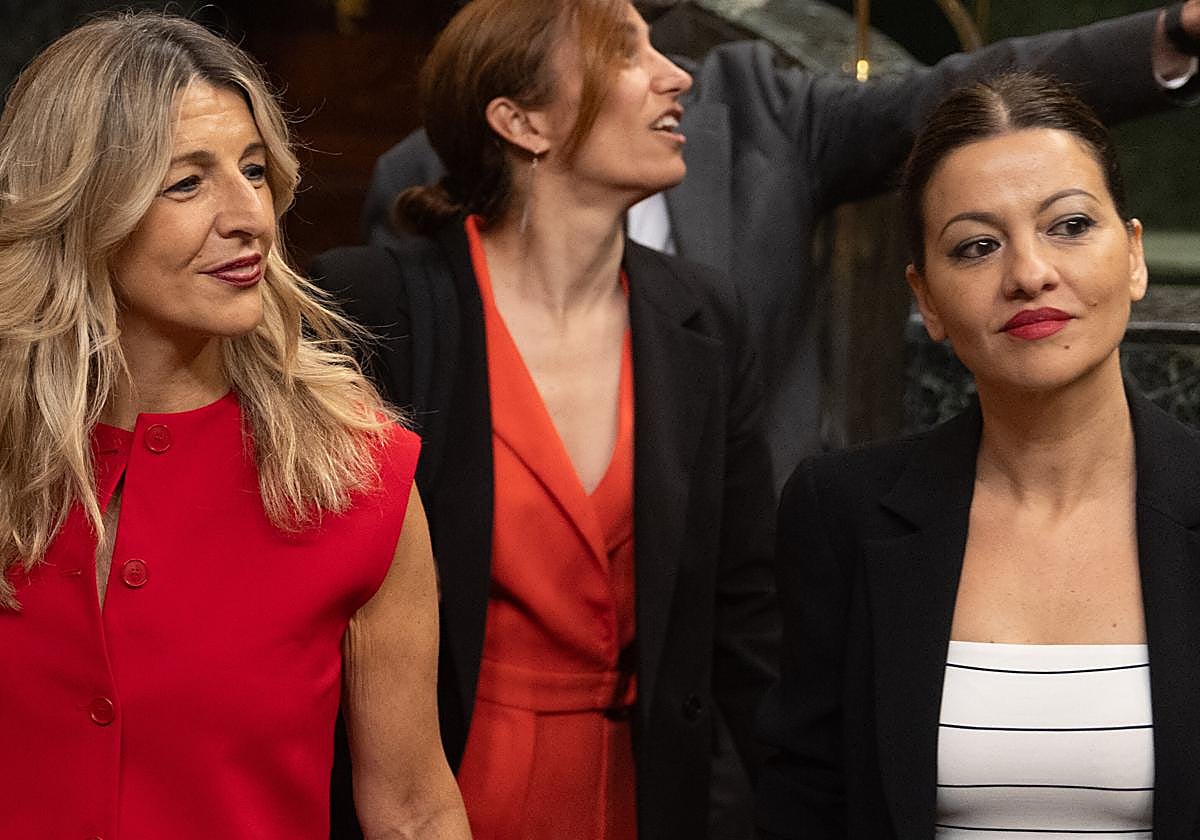 Yolanda Díaz y Sira Rego.