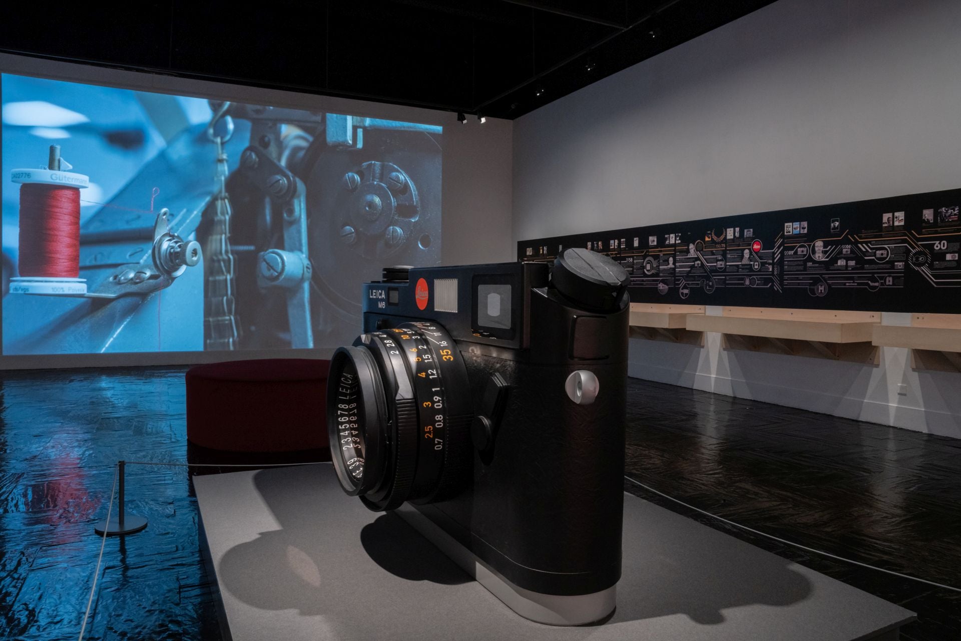 La cámara 'Leica' a gran escala.
