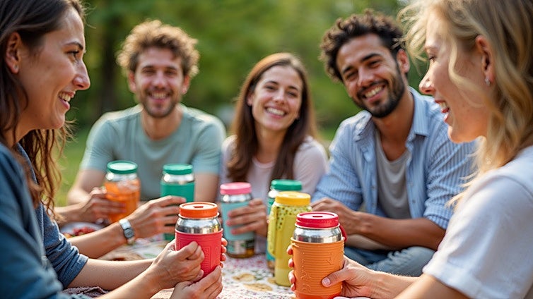 Mantén tus bebidas perfectas con estas tapas de silicona para latas y botellas