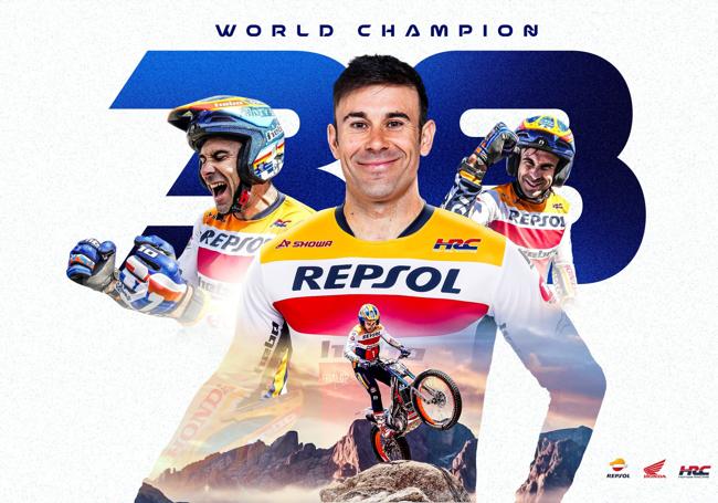 Toni Bou 38. Dünya unvanını kazandı.