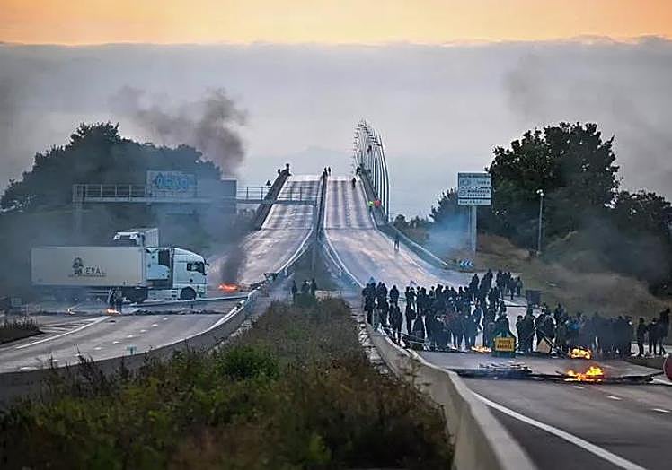 Bloqueado el viaducto de Rennes.
