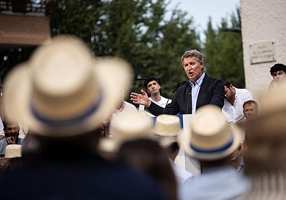 El presidente del Partido Popular Alberto Núñez Feijóo.
