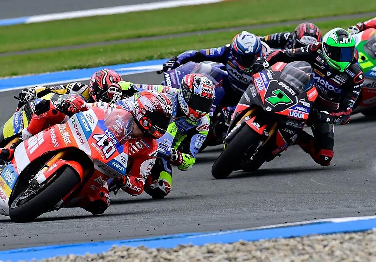 Una carrera del mundial de MotoE