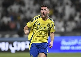 Aymeric Laporte, durante un partido con su antiguo club.