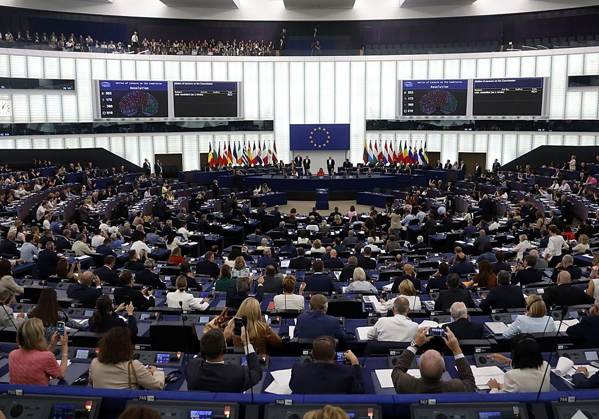 Sesión del Parlamento Europeo en Estrasburgo.