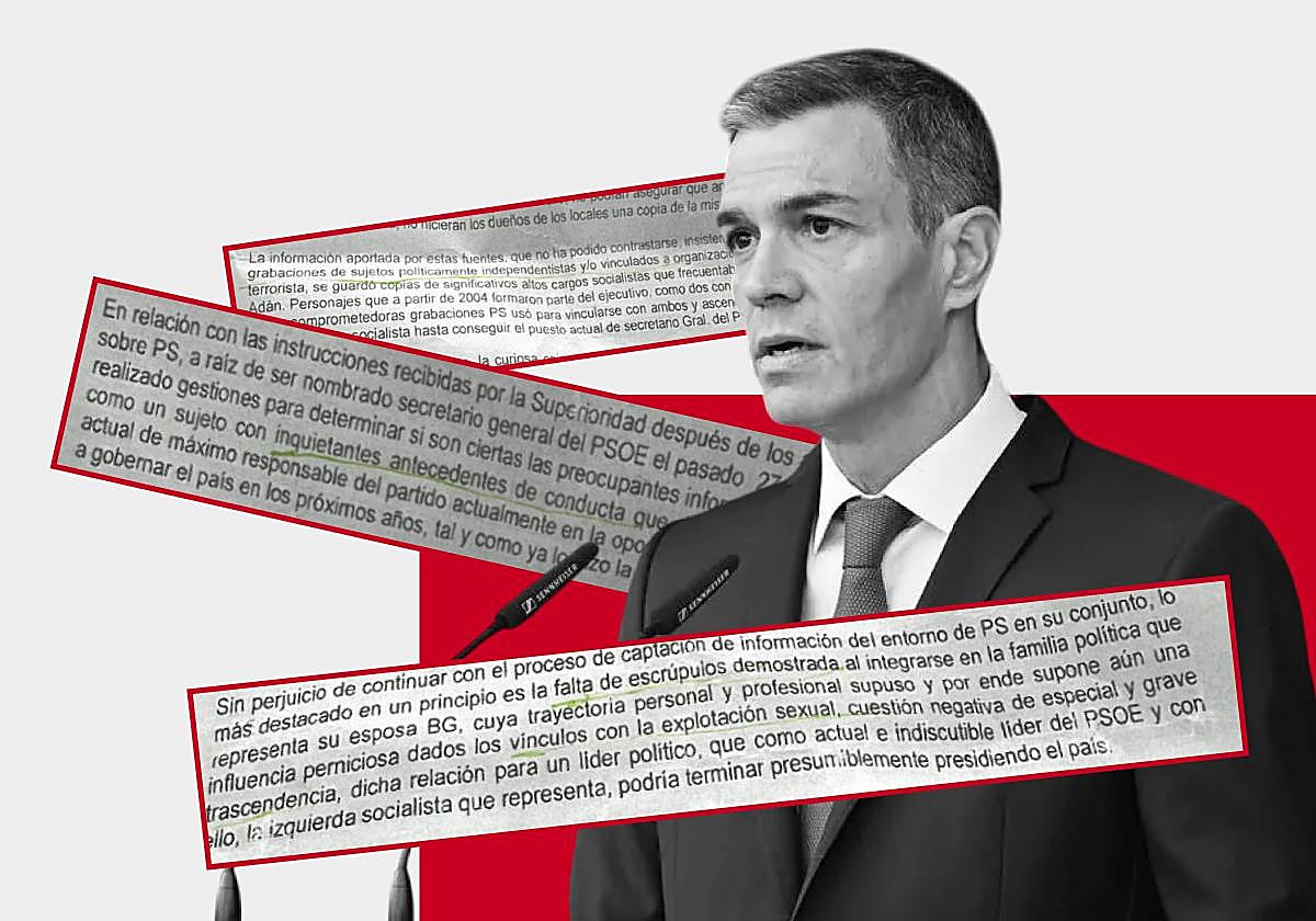 La «nota confidencial» sobre Sánchez: de los negocios del suegro a las vigilancias físicas