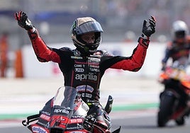 Marco Bezzecchi, autor de la pole en Misano.