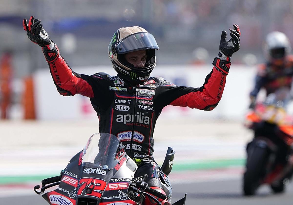 Marco Bezzecchi, autor de la pole en Misano.