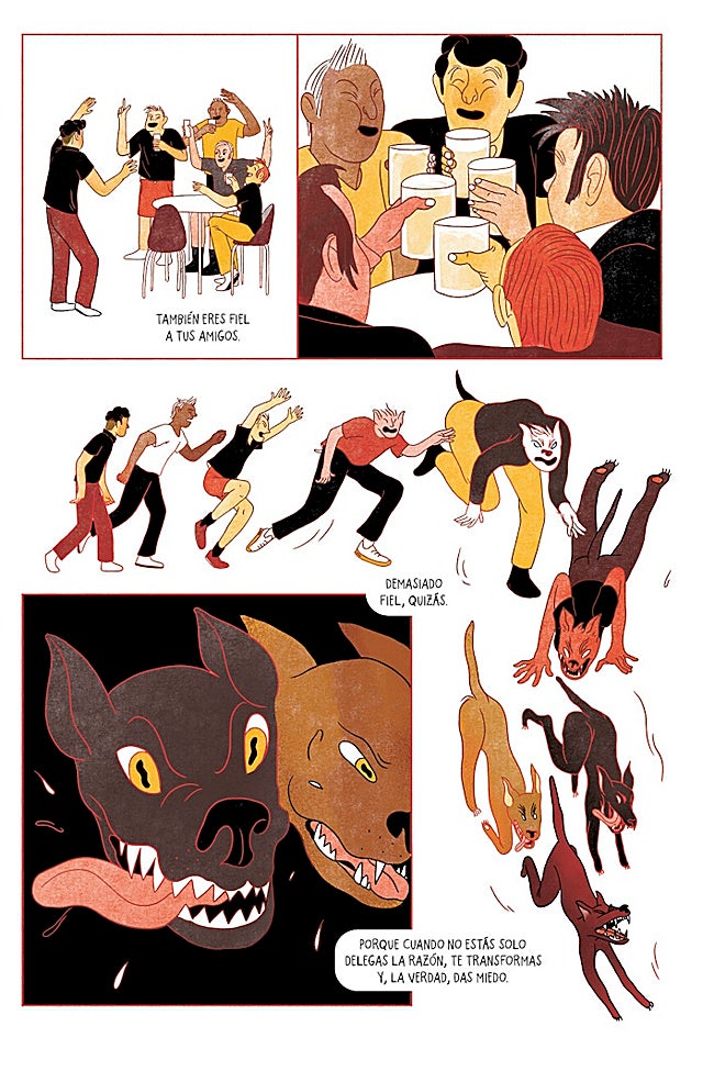 Una página del álbum.