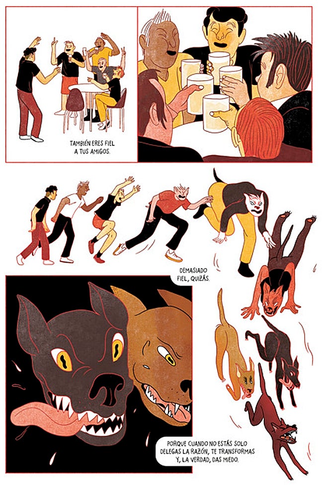 Una página del álbum.