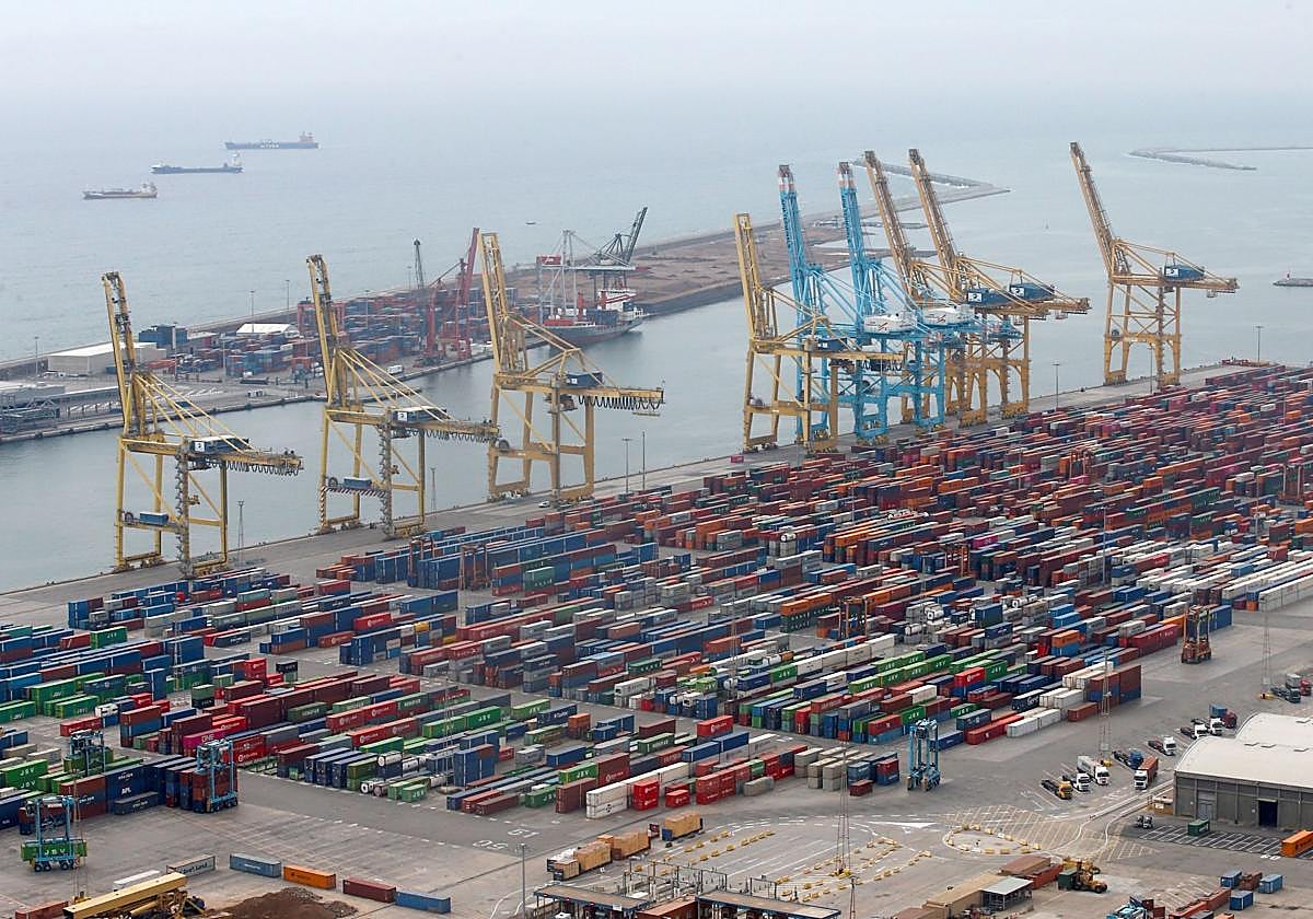 Vista del Puerto de Barcelona