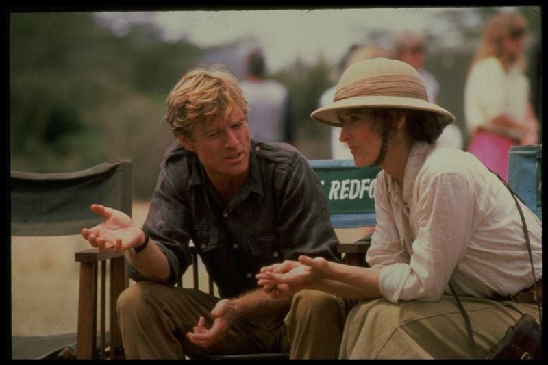 Meryl Streep y Robert Redford, en 'Memorias de África' (1985)