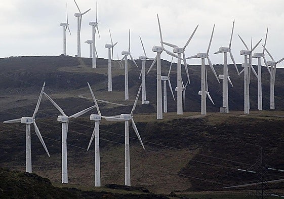 Parque eólico en Muras (Lugo)