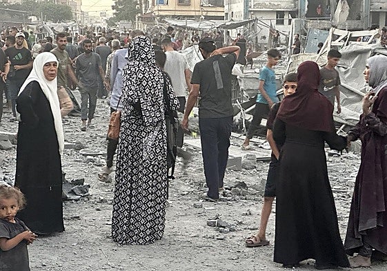 La Franja de Gaza tras los incesantes bombardeos de Israel.