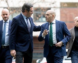 Antonio Garamendi, presidente de CEOE, y Lorenzo Amor, presidente de ATA.