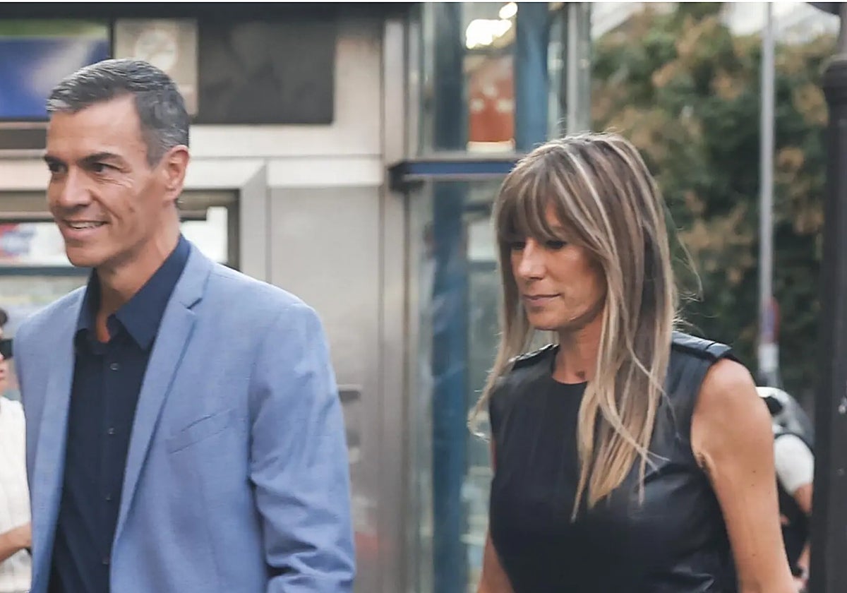 Pedro Sánchez y Begoña Gómez la pasada semana