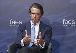 El expresidente del Gobierno José María Aznar.