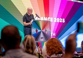 Carles Montiel, durante la lectura del palmarés.