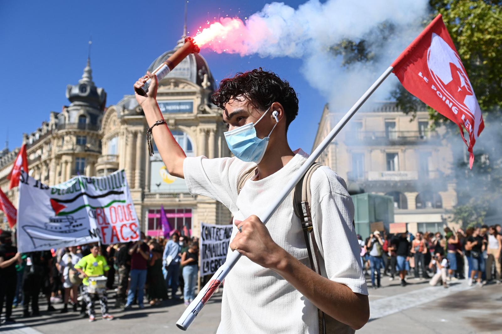 Así se vive en Francia la nueva jornada de huelga general