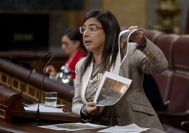 La diputada gallega del PP Ana Belén Vázquez, portavoz de Interior, en un pleno del Congreso.
