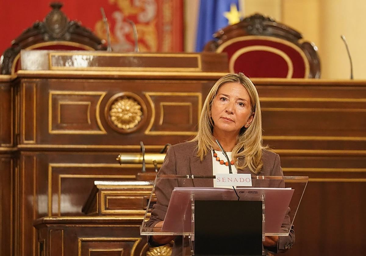 La portavoz del PP en el Senado, Alicia García.