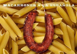 Recreación de macarrones con chorizo
