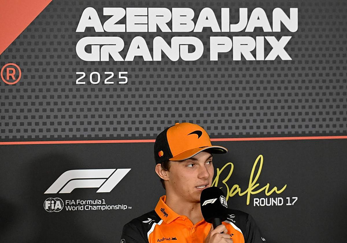 Oscar Piastri en la previa al GP de Azerbaiyán.