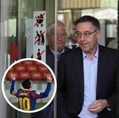 El hijo de Negreira a la salida de la Ciudad de la Justicia.