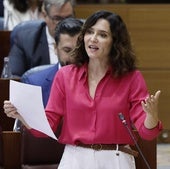 La presidenta de Madrid, Isabel Díaz Ayuso, este jueves.