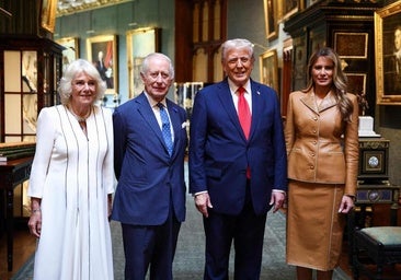 Trump y Melania se despiden de los reyes Carlos III y Camila en Windsor para poner rumbo a su encuentro con Starmer