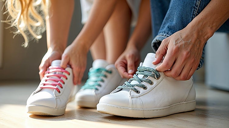 Cálzate sin complicaciones con estos prácticos cordones elásticos sin nudos