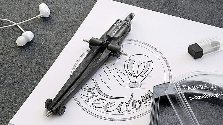 Si te gusta el dibujo técnico necesitas este compás Faber-Castell