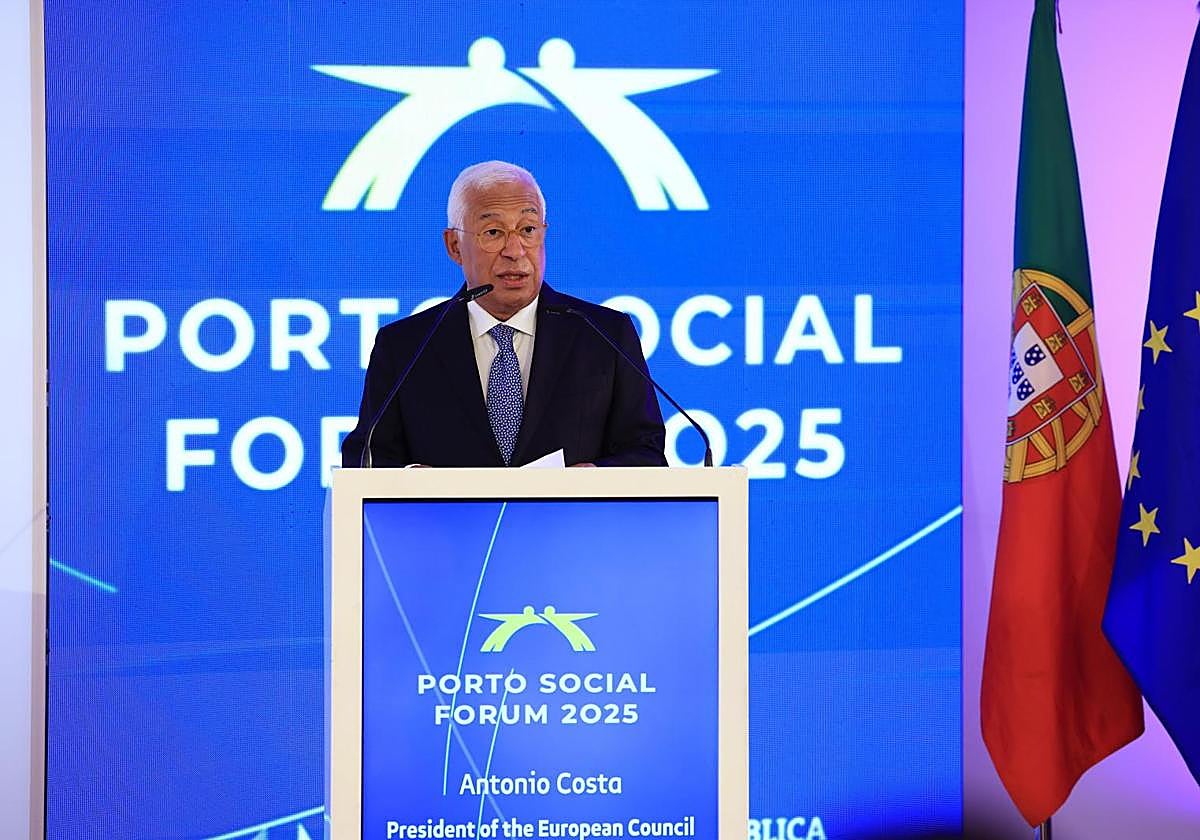 El presidente del Consejo Europeo, António Costa.