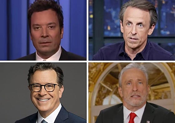 Los presentadores de los 'late night shows' de Estados Unidos estallan contra Trump tras la «censura flagrante» a Kimmel