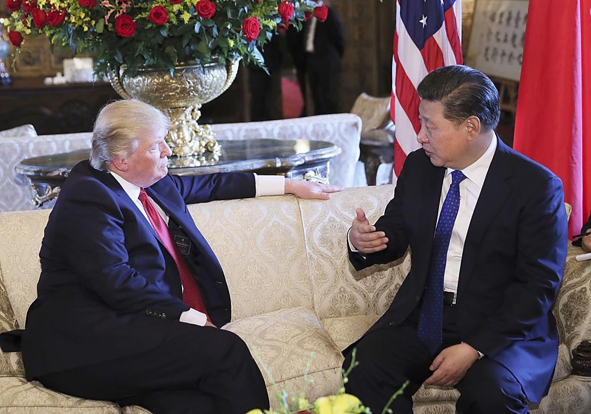 El presidente de EE UU, Donald Trump y su homólogo chino , Xi Jinping