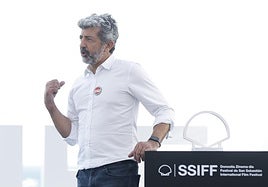 El director Alberto Rodríguez en el Festival de San Sebastián.