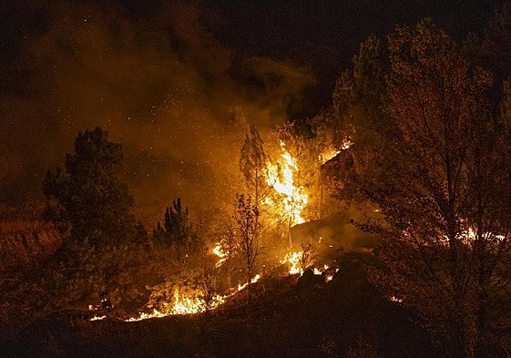 Incendio en O Bolo (Ourense)