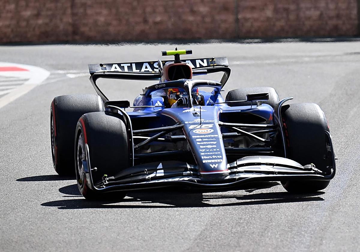 Carlos Sainz, durante la clasificación del GP de Azerbaiyán.