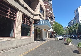 Hotel Alcántara, en la avenida Virgen de Guadalupe.