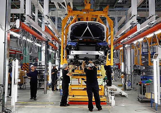 Interior de la fábrica de Chery en Barcelona.