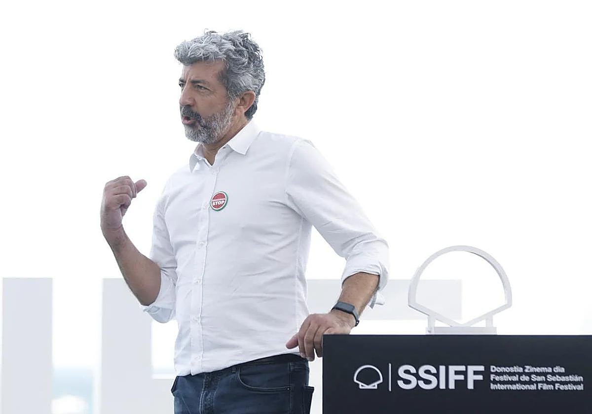 El director Alberto Rodríguez en el Festival de San Sebastián.