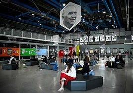 Entrada del Museo Pompidou.