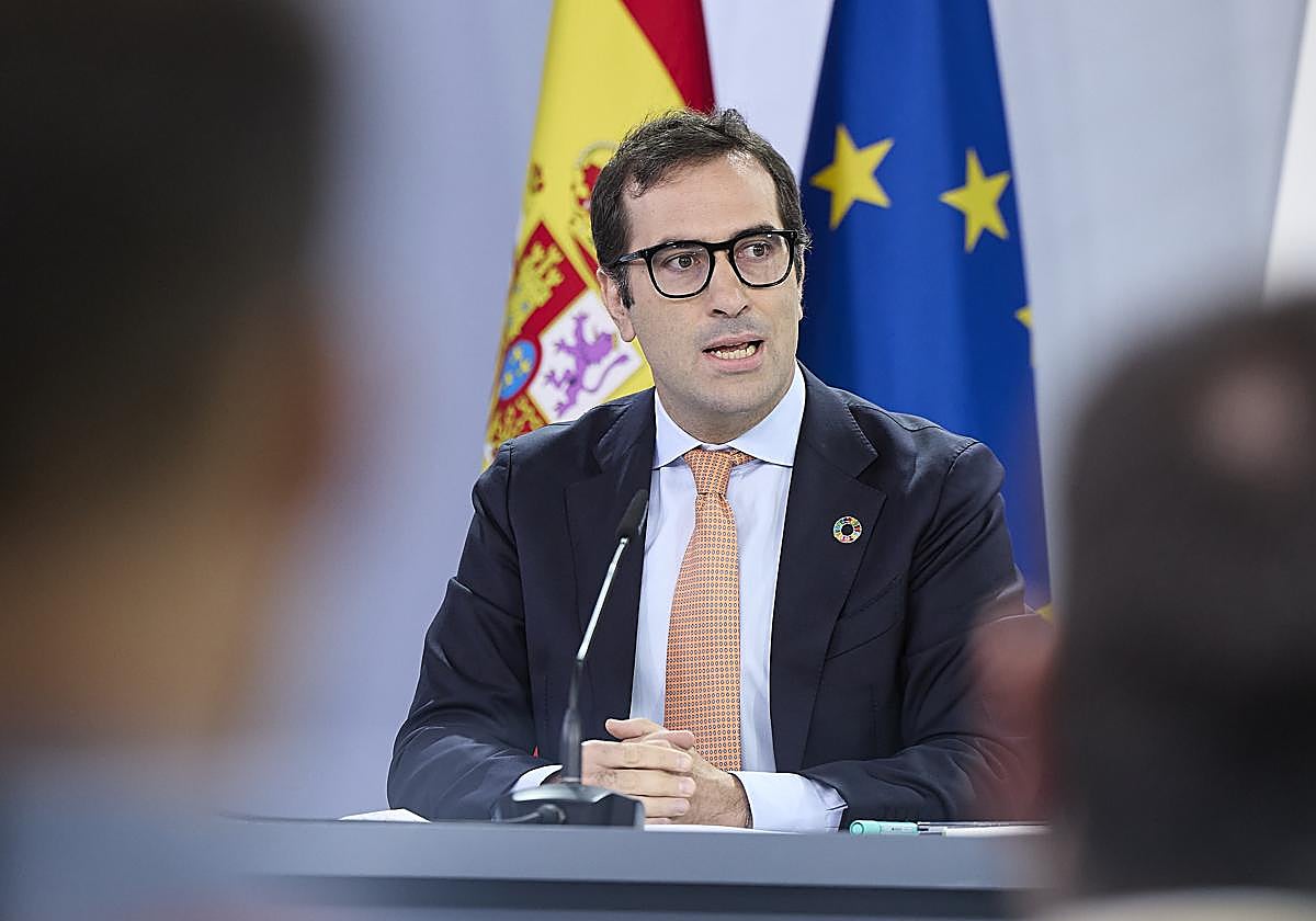 Carlos Cuerpo, en el Consejo de Ministros.