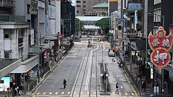 El supertifón 'Ragasa' paraliza a Hong Kong